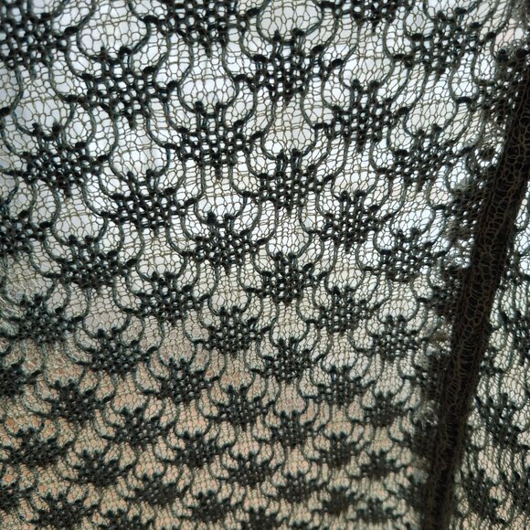 Anthropologie Knitted & Knotted Cardigan Sweater Green Beige L - Picture 11 of 14